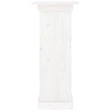 Flower Stand White 40x40x90 cm Solid Wood Pine 823635
