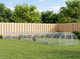 Chicken Coop Silver 1200 x 150 x 100 cm Galvanised Steel 3434665