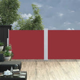 Patio Retractable Side Awning 170x1200 cm Red 313398