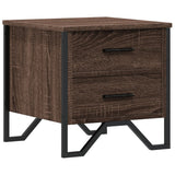 Bedside Cabinet Brown Oak 40x41x40 cm Engineered Wood 848512