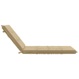 Sunlounger Cushion GEMERT 100% Polyester Beige 190 x 80 x 9 cm 947440