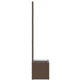Garden Trellis Planter Brown 35 x 30 x 135 cm Metal 366618