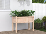 Garden Planter with Legs 70x31x70 cm Solid Wood Pine 837554