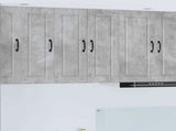 Wall Cabinet PORTO 2 pcs Concrete Grey 30 x 31 x 80 cm 885362