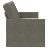 3 Seater Sofa Light Grey 190 x 81 x 82 cm Corduroy Fabric 42041133