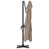 Umbrella Taupe 351 x 250 x 260 cm Polyester and Aluminium 42003346