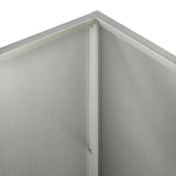 Garden Planter 2 pcs Silver 50 x 50 x 75 cm Stainless Steel 8005395