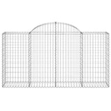 Arched Gabion Baskets 40 pcs 200x50x100/120 cm Galvanised Iron 3146338