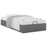 Ottoman Bed Frame without Mattress Dark Grey Single Fabric 3310917