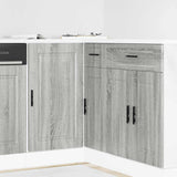 Kitchen Base Cabinet Porto Grey Sonoma Engineered Wood 854304