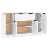 Sideboards 3 pcs White Engineered Wood 3115828