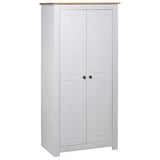 Wardrobe White 80x50x171.5 cm Solid Pine Panama Range 282666