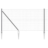 Welded Wire Fence with Spikes 25 x 1 m PVC-Coated Steel 3350684