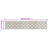 Kitchen Rug Washable Square 60x300 cm Velvet 136569