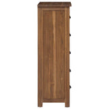 Chest of Drawers Natural 45 x 35 x 110 cm Solid Teak Wood 42017962