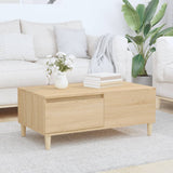 ZNTS Coffee Table Sonoma Oak 90x50x36.5 cm Engineered Wood 821111