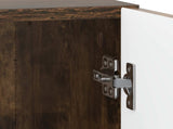 Bedside Cabinet Smoked Oak 43 x 34.5 x 50 cm Engineered Wood 894575