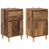 Bedside Cabinet 2 pcs Old Wood 40 x 35 x 70 cm Engineered Wood 881234