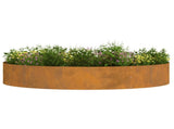 Planter Ring Brown 120 x 120 x 20 cm Weathering Steel 873646