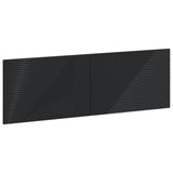 Wall-Mounted Headboard HAARLEM Black Engineered Wood 896946