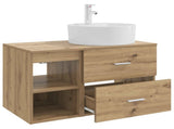 Bathroom Furniture Set 2 pcs Artisan Oak Engineered Wood 3403911