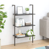 3-Tier Leaning Shelf Black 64x35x120.5 cm 336381