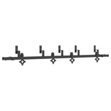 Sliding Door Hardware Kit 213,5 cm Steel Black 3295736