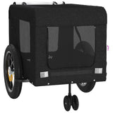 Pet Bike Trailer Black Oxford Fabric and Iron 93933