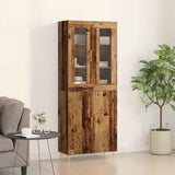 Highboard 2 pcs Old Wood Engineered Wood 3334346