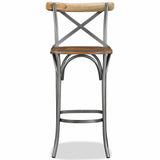 244593 Bar Stool Solid Mango Wood