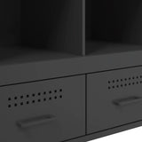 Highboard Black 68x39x101.5 cm Steel 843102