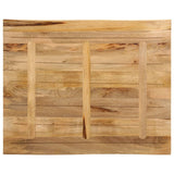 Table Top Live Edge 90x80x2.5 cm Solid Wood Rough Mango 370675