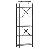 Bookshelf Grey Sonoma 60 x 30 x 183 cm Engineered wood 879854