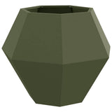 Planter Olive Green 75 x 75 x 60 cm Steel 884044
