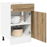 Drawer Bottom Cabinet Lyon Artisan Oak 50x46x81.5 cm Engineered Wood 856087