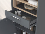 Tall Bathroom Storage Cabinet, Bathroom Storage Unit, Freestanding Bathroom Cabinet with Open T3398P341422