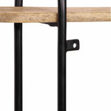 Wall Shelf 90x20x116.5 cm Solid Rough Wood Mango 373635