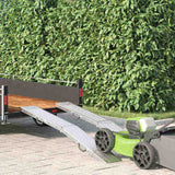 Foldable Ramp 200kg per ramp 2 pcs Silver 166 x 23 x 4.5 cm 42019250