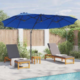 Umbrella 372 x 198 x 243 cm Polyester and Aluminium Azurblau 42003380