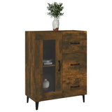 Sideboard Smoked Oak 69.5x34x90 cm Engineered Wood 817366