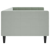 Day Bed without Mattress Light Grey 90x190 cm Single Velvet 354024