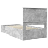 Bed Frame with Drawer with Headboard Manual Engineered Wood 3410361
