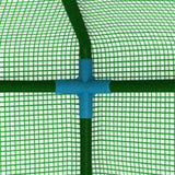 Greenhouse Green PE mesh fabric, powder-coated steel 227x223 cm 48166