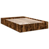 Bed Frame without Mattress Smoked Oak 140x200 cm 3280570