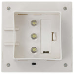 Outdoor Solar Lamps 12 pcs LED Square 12 cm White 277137