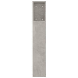 Headboard Cabinet Concrete Grey Engineered Wood Large 811947