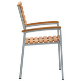Garden Chair 6 pcs Brown 56 x 57 x 87 cm Solid Acacia Wood 3284391