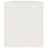Wall Cabinet White 60x30x35 cm Solid Pinewood 813447