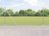 Welded Wire Fence with Concrete Base 10 x 1.6 m 3353780