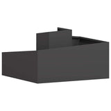 Garden Planter Black 80 x 80 x 50 cm Cold-rolled Steel 873578